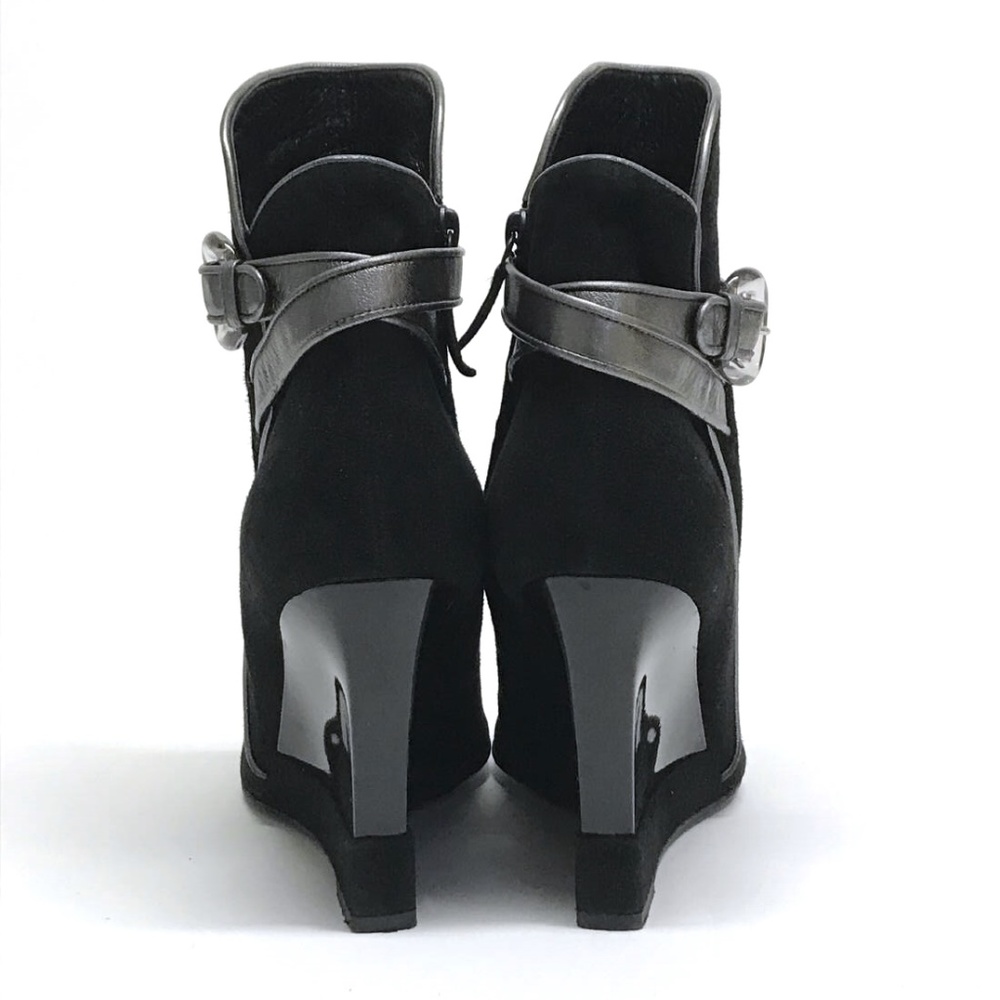 ❌❌SOLD❌❌ CASADEI Ankle Boots LUCITE Wedge Heels - Picture 5 of 8